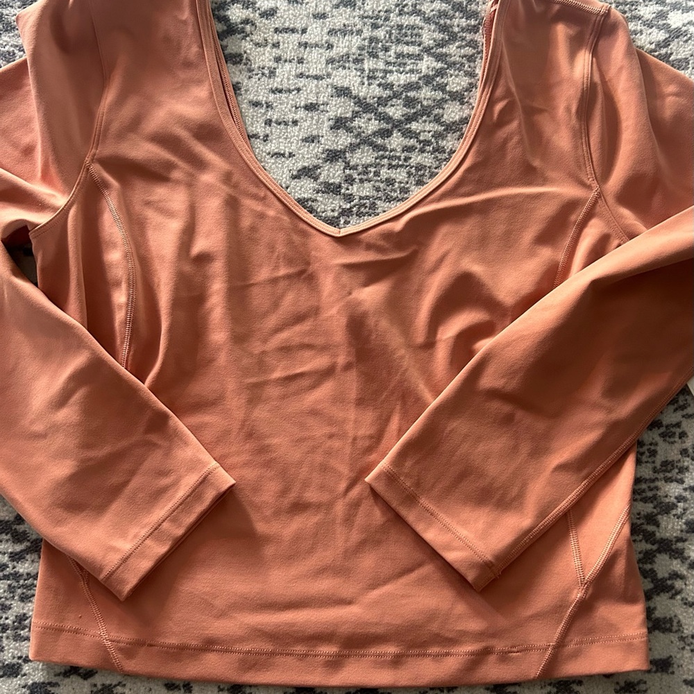 Lululemon pink Savannah align top long sleeve